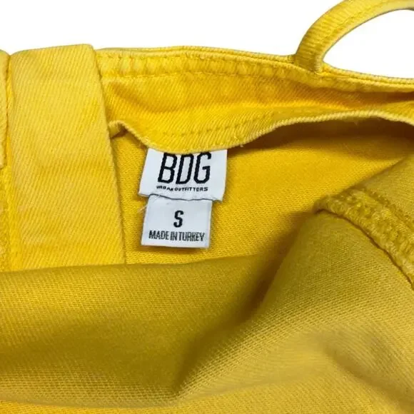 BDG retro denim yellow mini dress small - Picture 6 of 12
